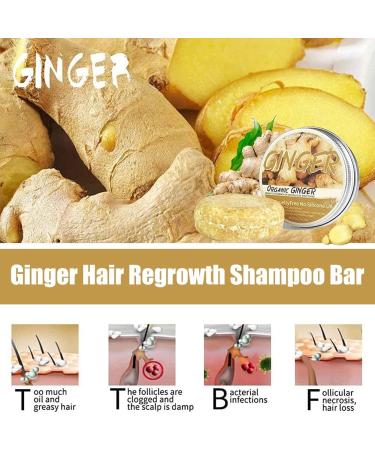 Barre de shampooing pour repousse des cheveux au gingembre - Buy Online on GoSupps.com