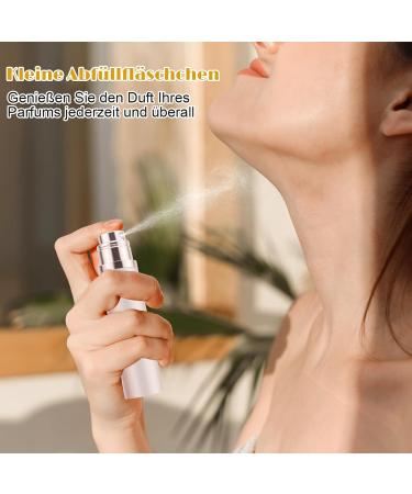 JAYZUUM Perfume Atomiser - Perfume Filler Refillable Perfume Atomiser for Travel Mini Portable Spray Bottle 8 ml (Pink) - Buy Online on GoSupps.com