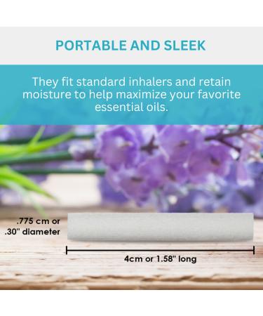 Wild Essentials 100 Pack Fiber Wick Essential Oil Inhaler Refills - 4 cm Nasal Sticks for Portable Aromatherapy | Compact Highly Absorbent Degradation Resistant - Buy Online on GoSupps.com