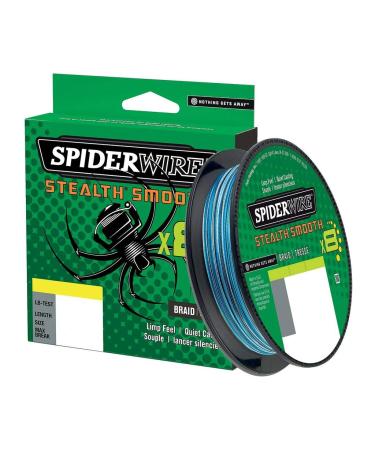 Spiderwire Stealth Smooth 8 New 2020 300m Blue Camo 8 -way braided cord with microbe layer 0.06mm - 0.39mm 5.4kg - 46.3kg 300.0 meters 0.23mm - 23.6kg