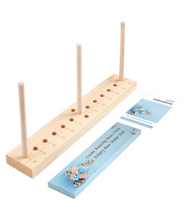 Ackitry Extended Bow Maker for Ribbon for Wreaths  Wooden Ribbon Bow Maker for Christmas Bows  Hair Bows  Corsages  Various Crafts