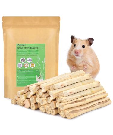 Bissap 250g 500g 910g Sweet Bamboo Chew Sticks for Rabbits, Bunny Molar Treats Snack for Small Animals Hamster Chinchilla Guinea Pigs Rabbit Squirrel Natural Teeth Grinding Toys 500g/1.1Ib