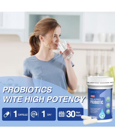 QRFWTX Acidophilus Probiotic - 60 Billion CFU Probiotics Immune Digestive & Gut Health Probiotics for Women & Men Gluten-Free Non-GMO cGMP Certified - 30 Acidophilus Capsules One Tablets Daily  - Buy Online on GoSupps.com
