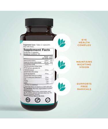 LifeSeasons Visibili-T Eye Health Complex - 60 Vegetarian Capsules for Optimal Vision - Buy Online on GoSupps.com