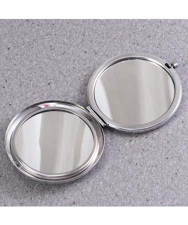 Lurrose Travel Mirror Bling Compact Mirror Round Folding Mirror Double- sided Cosmetic Mirror Portable Pocket Mirror Rhinestone Mirror for Travel and Home Use (Sky Blue) Small Mirror Sky-blue - Buy Online on GoSupps.com