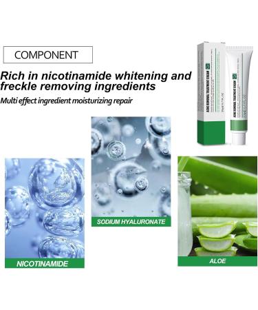 Anti Acne Cream for Acne Treatment and Spot Treatment with Nicotinamide Sodium Hyaluronate Aloe for Acne Prone & Sensitive Skin Reduce Redness Moisturiser Fade Acne Marks Oil Control - Buy Online on GoSupps.com