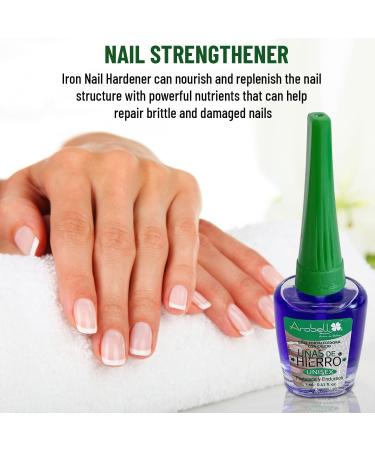 Arobell Iron Nail Hardener 0.4oz - Strengthen Brittle Nails - Unisex Formula - Buy Online on GoSupps.com