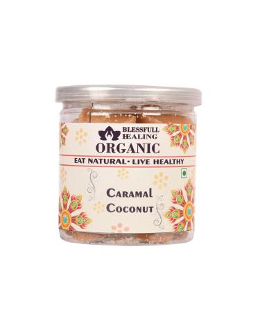 Blessfull Healing Organic Caramel Coconut 300 Gram Airtight Container (Packing May Vary)