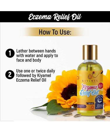 KIYAMEL Moisturizing Eczema Relief Baby Oil with Hemp Seed, Vitamin E & Chamomile - Soothing Hydration for Dry, Itchy Skin in Babies, Kids & Children - Buy Online on GoSupps.com
