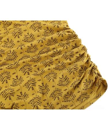 Manci Women's Nursing Maternity Top - V-Neck Ruched Waist Pajama Top - Black/Yellow/Blue - Size Large - Buy Online on GoSupps.com
