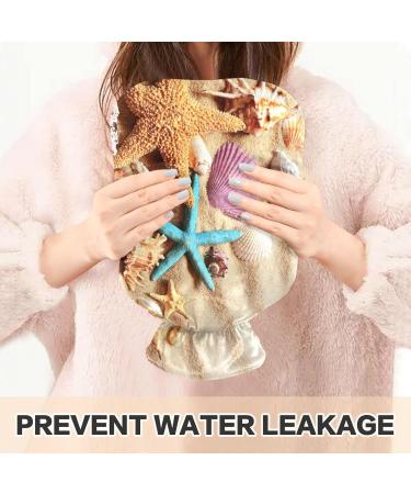 Naanle Summer Beach Seestern Hot Water Bottle - 1L Transparent Hot Water Bottle for Bed Hand & Feet Warmer Pain Relief & Cold Therapy - Ideal for International Shipping - Buy Online on GoSupps.com