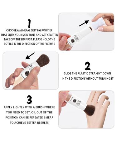 Buy Sunscreen Setting Powder SPF 35 - Mineral Brush Powder for Oil Control & Natural Matte Finish - Lightweight & Breathable - Perfect for All Skin Types - Buy Online on GoSupps.com