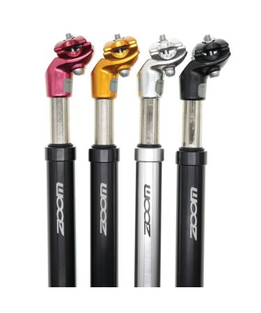 DJC Bike Suspension Seatpost Shock Absorber Damper Post 27.2 30.9 31.6 mm, Lightweight Aluminum Body black head 27.2mm