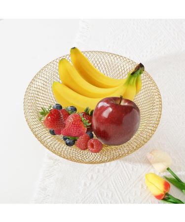 Fruit Basket Fruit Bowl Metal Wire Woven Fruit Storage Bowl Basket for Kitchen Large Mesh Fruit Stand for Pineapple Kitchen Organizers and Storage (Color : A Size : 12 * 25cm) - Buy Online on GoSupps.com