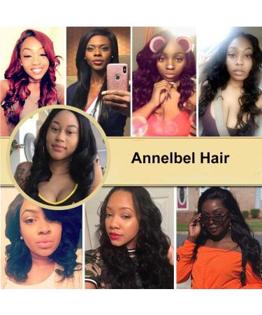 ANNELBEL Brazilian Body Wave Hair Extensions 8A Virgin Unprocessed Remy Human Hair Bundles - Natural Black (10 inches, 50g) - Buy Online on GoSupps.com