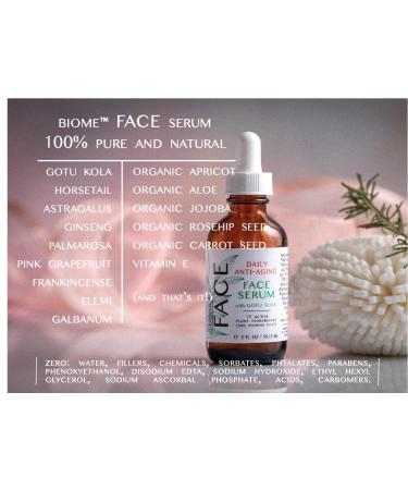 biome Anti-Aging Face Serum | Chemical Free Vegan & Concentrated - Achieve Youthful Skin - Buy Online on GoSupps.com