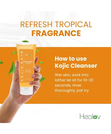 Kojic Acid Soap for Hyperpigmentation | Skin Brightening Papaya Face & Body Wash | Reduces Dark Spots Acne & Scars | Turmeric Facial Cleanser for Glowing Skin - Buy Online on GoSupps.com