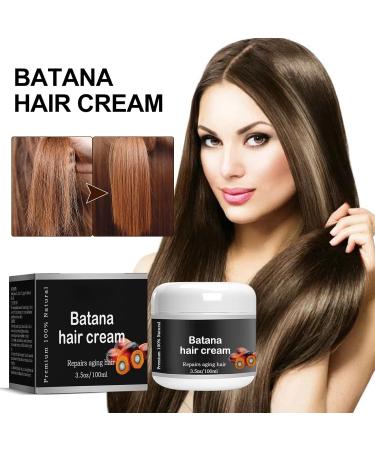 Batana Oil Hair Cream Organic Batana Oil Natural Healthy Hair Batana Oil Promotes Women's Hair Health Improves Hair and Skin Shine Restores - Buy Online on GoSupps.com