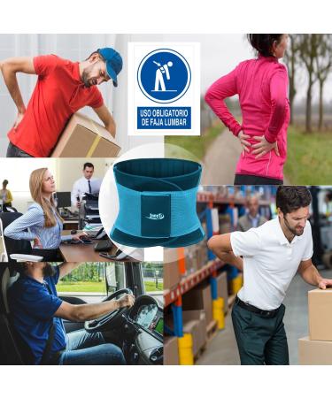 Innoti Back Band for Men & Women - Lumbar Support Belt for Sports & Work - Compression & Double Adjustment - XXL (107-123 cm) - Buy Online on GoSupps.com