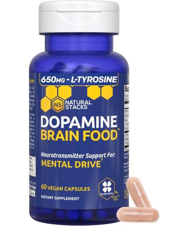 NATURAL STACKS Dopamine Brain Food + Magtech Magnesium Supplement Bundle - Supports Focus Relaxation & Memory* - 240 Total Capsules - Buy Online on GoSupps.com