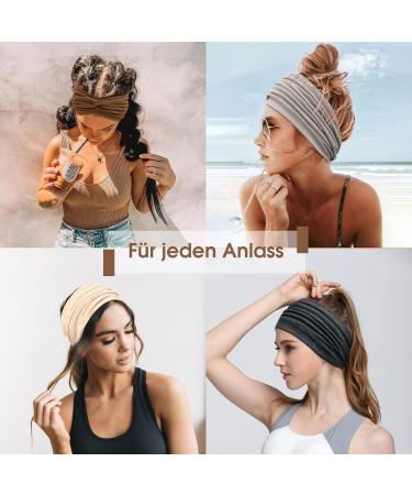 Buy Boho Hair Bands for Women | 18 cm Wide Elastic Headbands & Hair Accessories - Buy Online on GoSupps.com