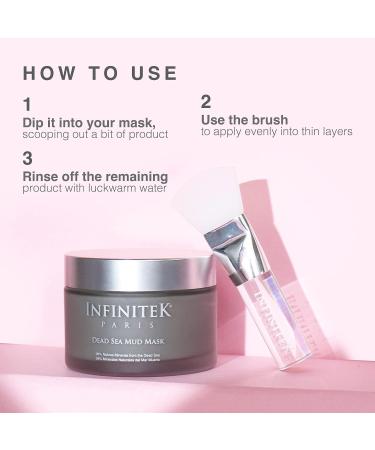Infinitek Paris Silicone Face Mask Brush - Facial & Sleeping Mask, Mud & Makeup Applicator - Buy Online on GoSupps.com