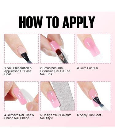 Tomicca 60g Polygel Acrylic Gel for Nails - White Quick Extender Gel Starter Set | Long Lasting & Natural Look for Beginners & Salon Professionals - Buy Online on GoSupps.com