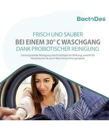 BACTODES BWash Sports Detergent 1L - Probiotic Liquid for Sports Clothing | Fresh Fragrance Sweat Protection Ideal for Outdoor & Functional Wear - Buy Online on GoSupps.com