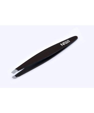 Nexus Professional Black Beauty Eyebrow Slanted Tweezers (Black Fish Style) - Buy Online on GoSupps.com