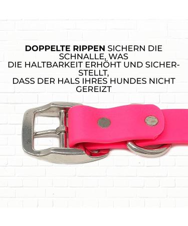 Regal Dog Products Waterproof Halfband Collar for Small Medium & Large Dogs - Pink - Perfect for Puppies & Adult Dogs - Buy Online on GoSupps.com
