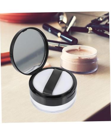 Housoutil 2 Sets Cases Mirror Makeup Powder Empty Containers Cushions Loose Cosmetic Compact Case Puffs Puff - Buy Online on GoSupps.com
