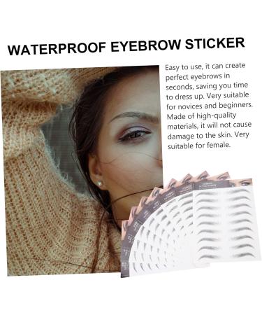 Didiseaon 9 Sheets Imitation Eco Eyebrow Sticker Eyebrow Transfers Stickers for Women 4d Transfer Stickers Wig 21.5X14.5cm Black - Buy Online on GoSupps.com