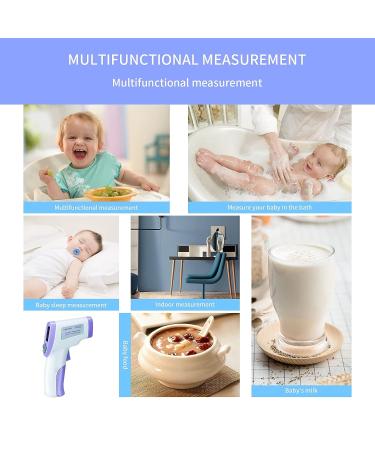 Digital Thermometer for Adults and Kids - Non Contact Infrared Forehead Thermometer with Fever Alarm - 2 in 1 Mode - Silent Operation (White) - Buy Online on GoSupps.com