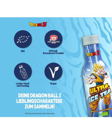 Ultra Ice Tea Bio - Vegan Black Tea Drink with Goku - Refreshing Peach Flavor - 500ml Disposable - International Shipping Available - Buy Online on GoSupps.com