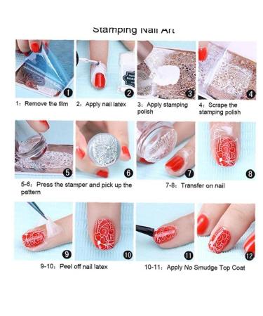 Nail Stamp & Scraper - Clear Silicone Jelly Nail Art Stamper | International Shipping - Buy Online on GoSupps.com