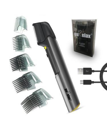 Gurelax Titanium Trim Hair Trimmer for Men, Trim Hair Cutting Tool as seen on TV, Men's Body Hair Trimmer & Hair Clipper for Head Hair/ Beard/ Back/ Groin/ Pubic/ Bikini Hair Trimmer Removal001