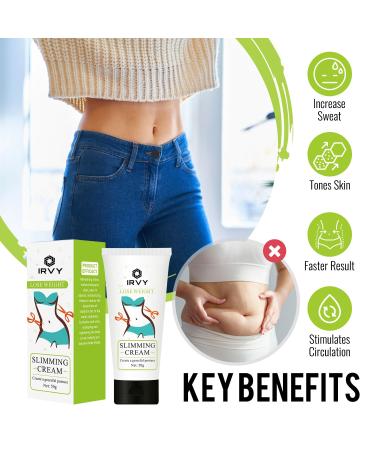 Premium Slimming Fat Burning Cellulite Cream - Body Sculpting Hot Gel for Belly Waist & Buttocks - Lose Weight Fast for Women/Men - 1.7 Fl Oz - Buy Online on GoSupps.com