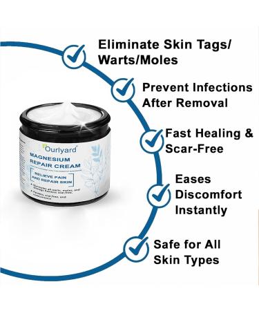 Magnesium Skin Repair Cream 2025 New Skin Treatment Cream Effectively improves skin texture and reduces blemishes (1PC) - Buy Online on GoSupps.com