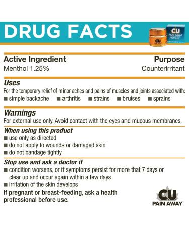 Arthritis Pain Relief Cream - C.U. Pain Away | All-Natural Rapid Relief - Buy Online on GoSupps.com