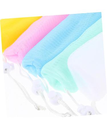 NOLITOY 5pcs Scrubbing Net Exfoliator Sponges Soap Sack Bar Soap Pouch Soap Bar Pouch Soap Mesh Holder 15*6cm As Shown - Buy Online on GoSupps.com