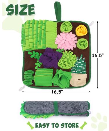 Succulent Snuffle Mat for Dogs and Small Pets - Enrichment Treat Toy | Slow Eating Puzzle for Dogs, Cats, Rabbits, and More | Stress Relief Gift for Pets - Buy Online on GoSupps.com