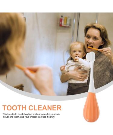 Baluue Cute Balloon Shaped Children's Toothbrush - Soft Bristles for Toddlers | Healthy Gums | Orange - Buy Online on GoSupps.com
