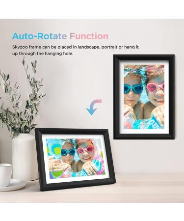 Skyzoo 10.1'' WiFi Digital Picture Frame | 1280x800 IPS Touch Screen | Share Photos and Videos Remotely | Gift for Friends and Family - Buy Online on GoSupps.com