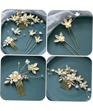 minkissy 6 Sets Hair Accessories Hair Comb Rhinestone Wedding Hair Bridal Headpieces for Wedding Floral Decorations Pearl Headpiece Bridal Headpiece for Wedding Bride Fairy Zinc Alloy Wig - Buy Online on GoSupps.com