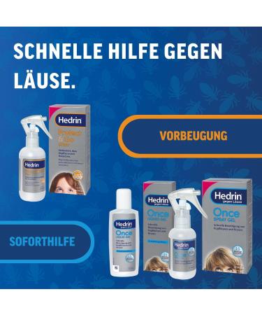 Hedrin Advantage Pack - 60ml Once Spray Gel + 120ml Protect & Go - Effective Head Lice Removal & Prevention Clinically Tested - Buy Online on GoSupps.com