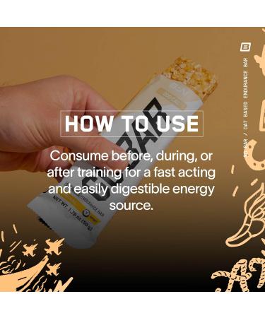 Buy Bare Performance Nutrition Go Bar | Oat-Based Endurance Bar | 200 Calories 36g Carbs | 12 Bars Box - Buy Online on GoSupps.com