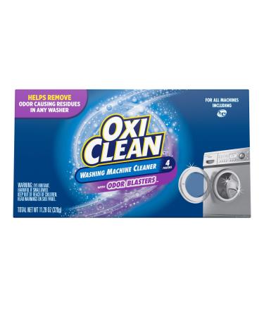 OxiClean Washing Machine Cleaner with, ODOR BLASTERS, 4 Count ODOR BLASTERS 4 Count (Pack of 1)