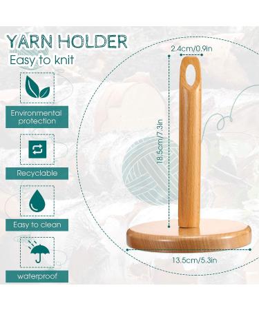 Wooden Yarn Holder for Knitting & Crochet | Prevents Tangling | Winding & Dispensing Tool | Perfect Gift for Craft Lovers - Buy Online on GoSupps.com