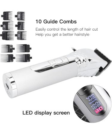 Hair Clippers USB Charging Comfortable Grip Long Use Time Safety Electric Hair Trimmer Detailer Trimmer for Traver for Home for Business Trip (Silver) - Buy Online on GoSupps.com