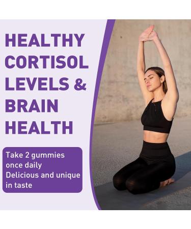 Ashwagandha Gummies - Organic Ashwagandha & Lions Mane Gummies for Adults with 4 Adaptogenic Herb for Stress Cognitive & Immune Support| Cortisol Supplements for Women & Men Berry Flavor - 60 Counts - Buy Online on GoSupps.com